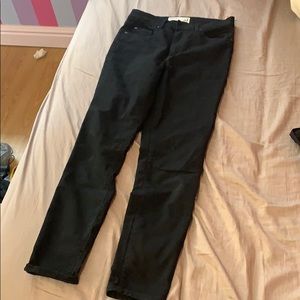 Garage black skinny high rise jeans